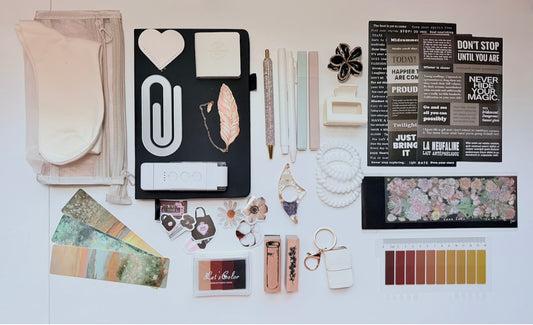 Neutral Aesthetic Stationery Box 🖤🤍