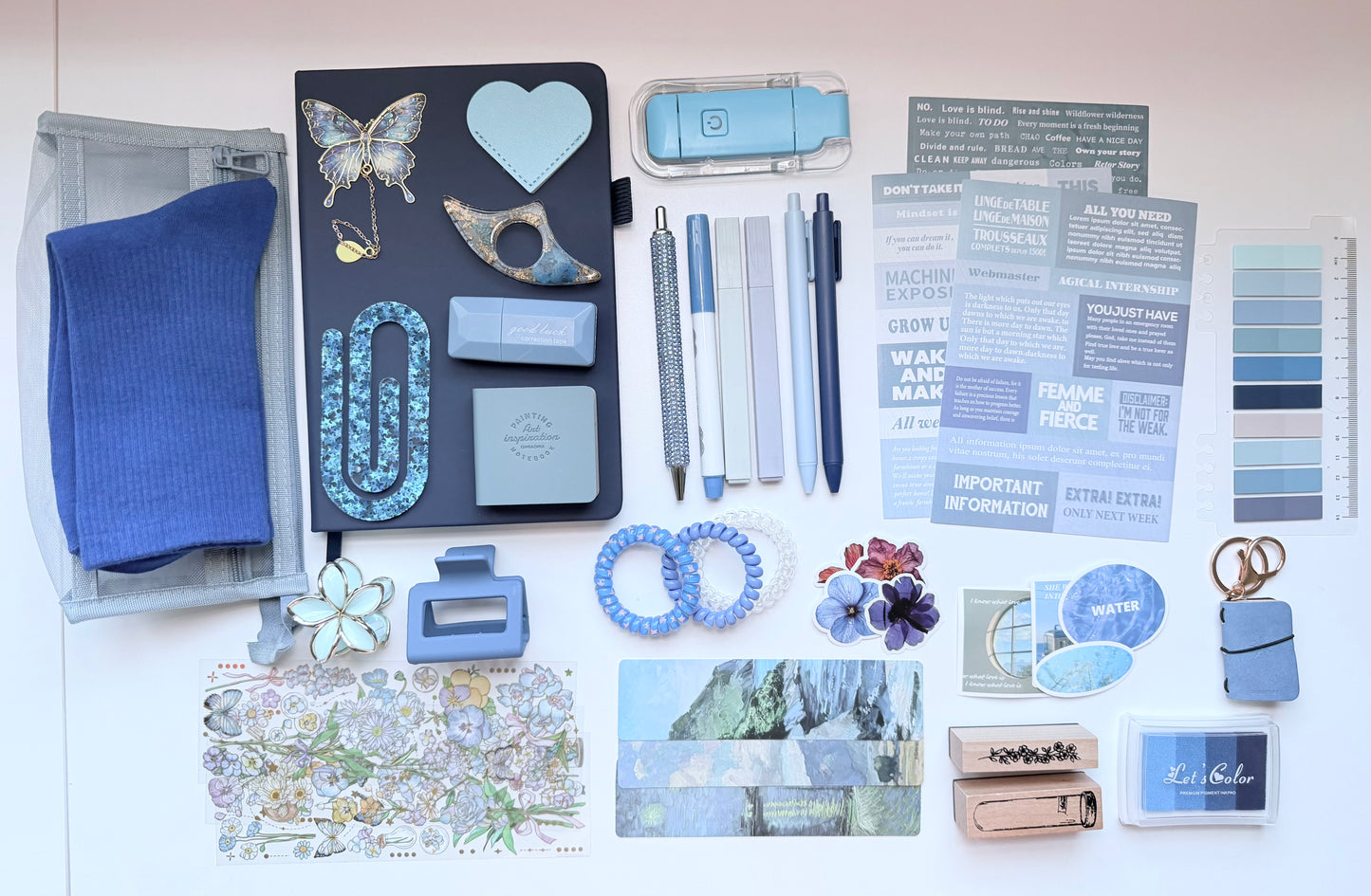 Blue / Ocean Aesthetic Stationery Box 💙
