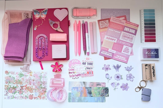 Pink & Purple Aesthetic Stationery Box 💖💜